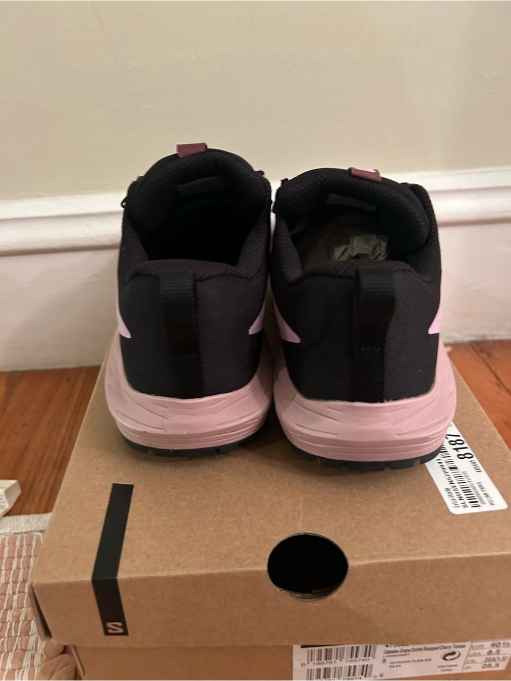 Salomon Women's Trail Running Shoes in Maroon, Pink and Black - Picture 4 of 7